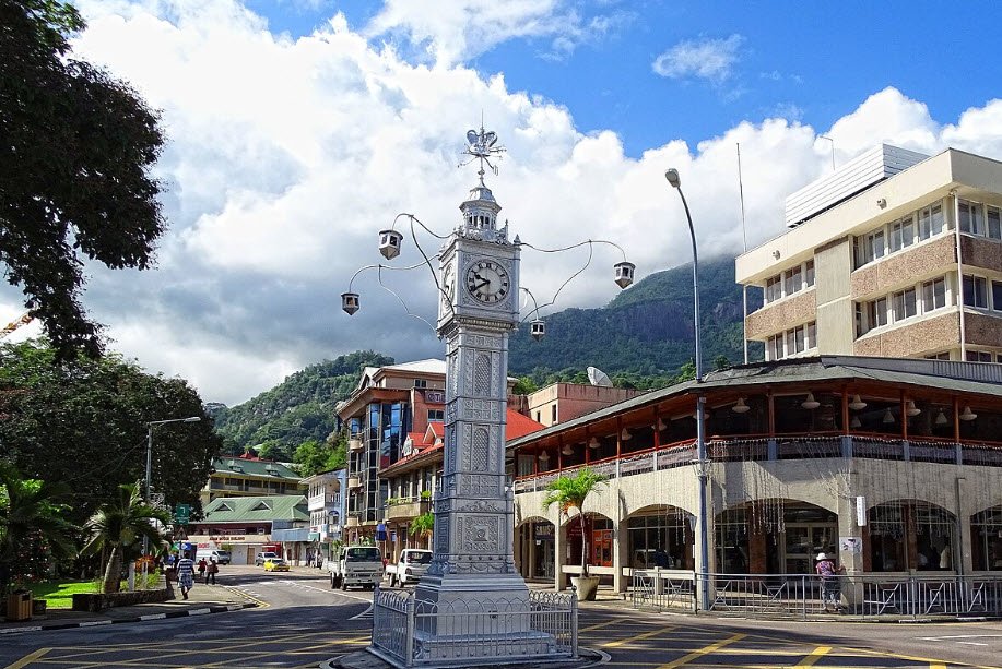 Victoria Clock Tower, Victoria, Mahé, Seychelles